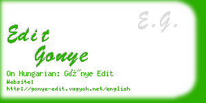 edit gonye business card